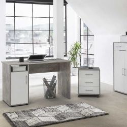 Büro Maxi-office - Beton/weiß