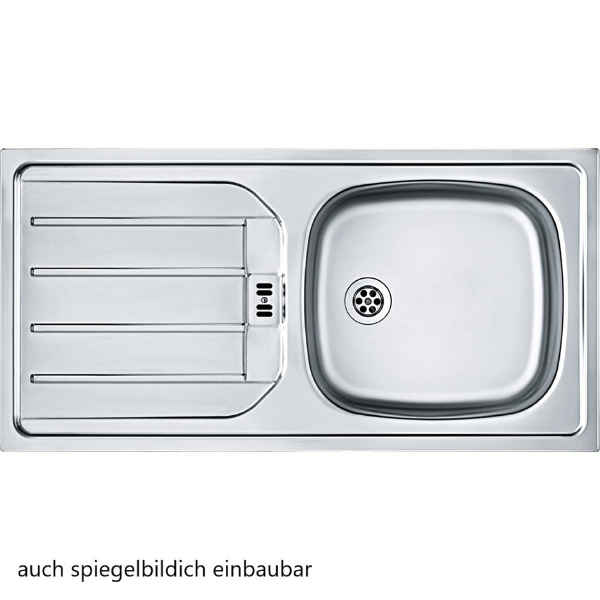 Spülenschrank Tür Emob - Geschirrspüler | Held weiß/Eiche 110cm 1 Modern für - Sorrella