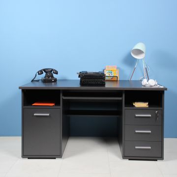 Schreibtisch Beagle 145cm - anthrazit