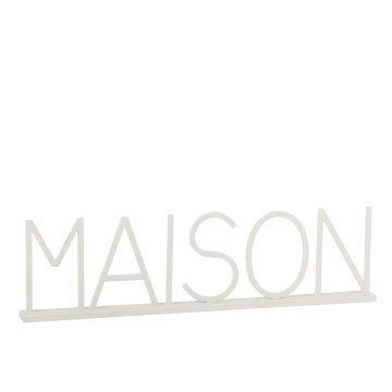 Maison metall weiß