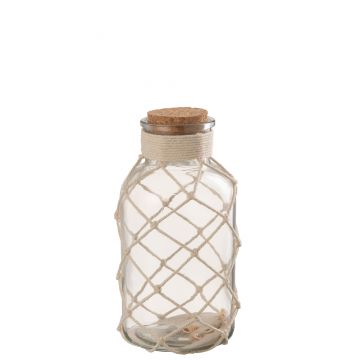 Dekoration vase sand muschel glas transparent large
