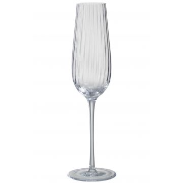 Champagnenglas streifen glas transparent