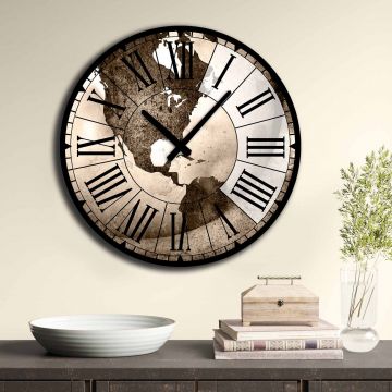 Home Art Decor MDF Uhr | 50cm Durchmesser | Multicolor