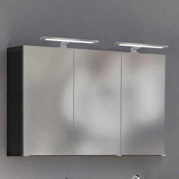 Spiegelschrank Lotuk 120cm 3 Türen - graphitgrau