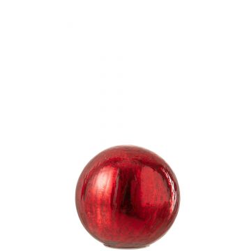 Ball led glas rot small