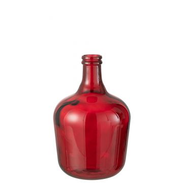 Vase karaffe glas rot medium