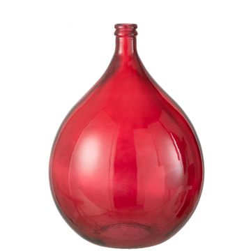 Vase glas rot large