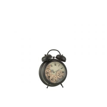 Uhr römische ziffern uhrwerk metall schwarz small