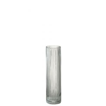 Vase zylinder linien glas transparent medium