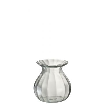 Vase amo glas transparent large