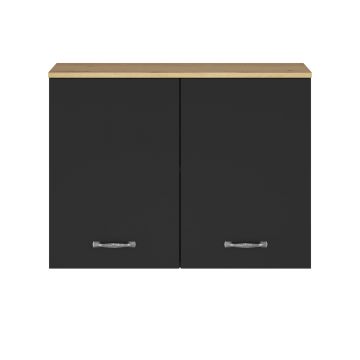 Oberschrank Küche Manchester | 80 x 32 x 60 cm | Helvezia Oak Design