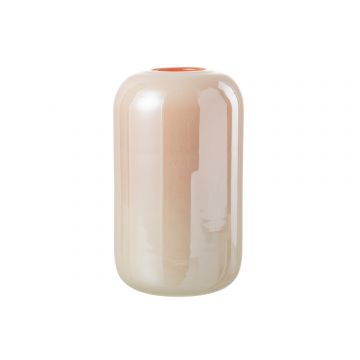 Vase julien glas orange/rosa large