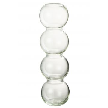 Vase kugel glas transparent large