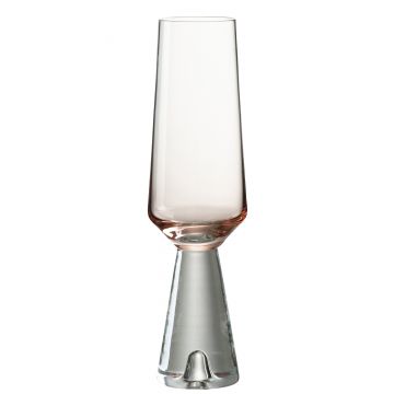 Champagnerglas walker glas transparent/orange