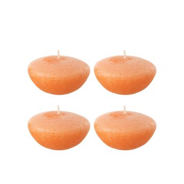 Dose 4 schwimmkerzen orange large-8s