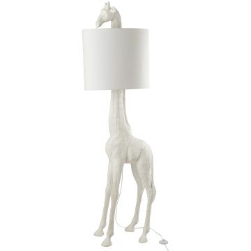 Lampe giraffe poly weiß