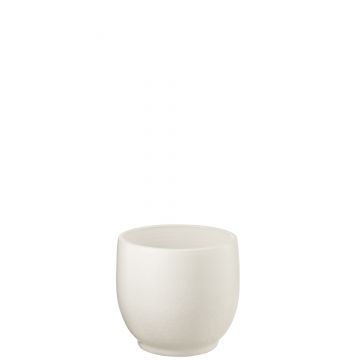 Übertopf ying keramik weiß small