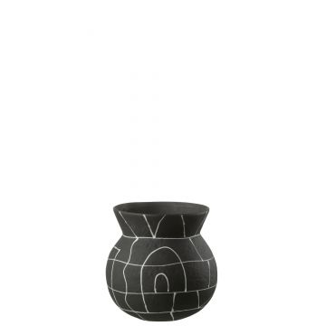 Vase japan keramik schwarz