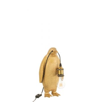 Tischlampe pinguin resin gold small