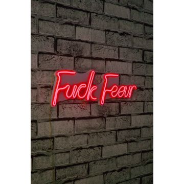 Neonlichter F*ck Fear - Wallity Serie - Rot