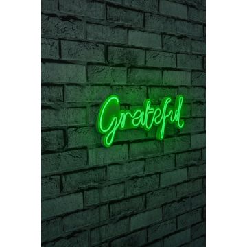 Neonlicht Grateful - Serie Wallity - Grün