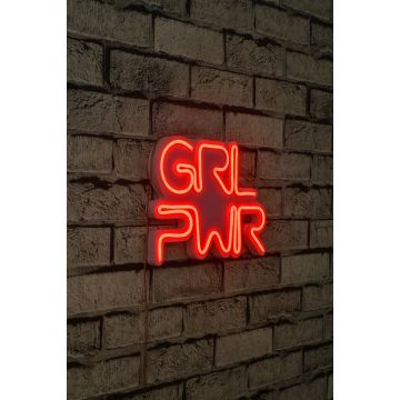 Neonlichter Girlpower - Wallity Serie - Rot