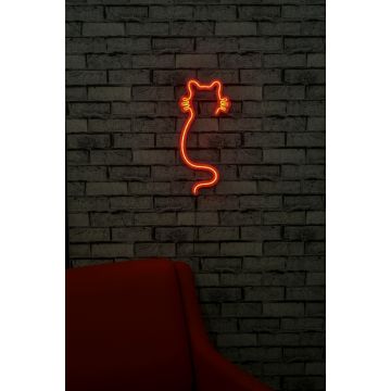 Neonlichter Katze - Serie Wallity - orange