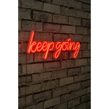 Neonlichter Keep Going - Wallity Serie - Rot
