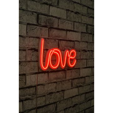 Neonbeleuchtung Love - Wallity Serie - Orange