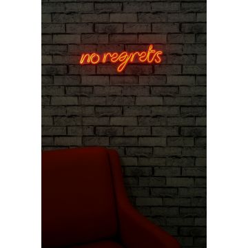 Neonlichter No Regrets - Wallity Serie - Orange