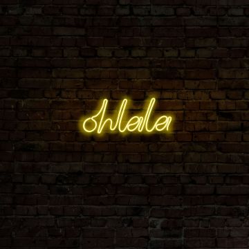 Neonbeleuchtung Ohlala - Wallity Serie - Gelb