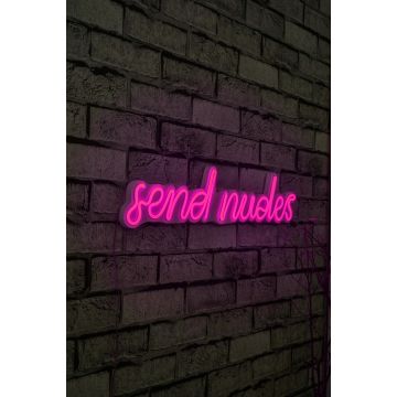 Neonlicht Send Nudes - Serie Wallity - Rosa
