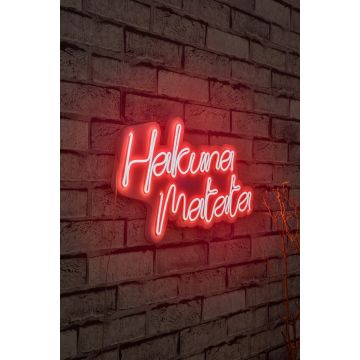 Neonlichter Hakuna Matata - Wallity Serie - Rot