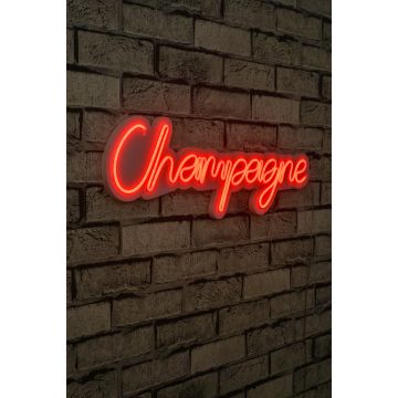 Neonlichter Champagner - Wallity Serie - Rot 