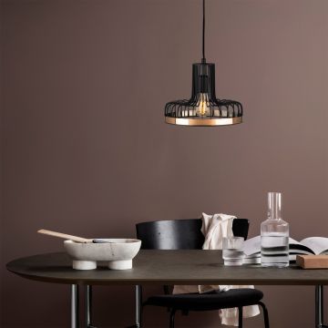 Moderner schwarzer Kupferkronleuchter | Elegante und raffinierte Beleuchtung