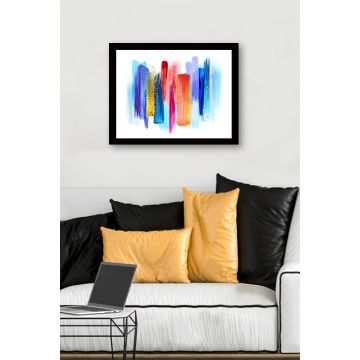 Wunderschönes Multicolor gerahmtes MDF-Gemälde - 41 x 56 cm