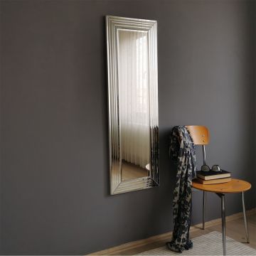Locelso Spiegel | 40x120 cm | Wandbefestigung | Silber