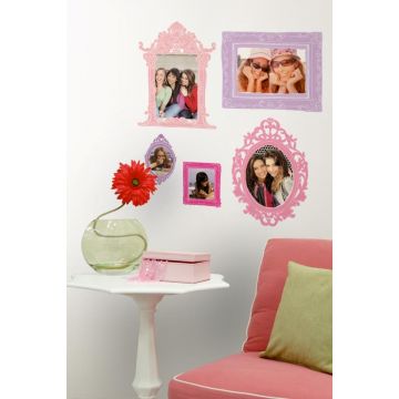 RoomMates Wandsticker - Bilderrahmen rosa und lila