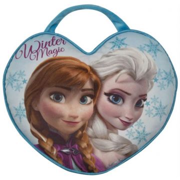 2-in-1 Kissen und Tasche Anna & Elsa