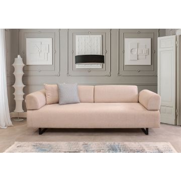 3-Sitzer Sofa-Bett in Beige | Stilvolles Design und vielseitiger Komfort