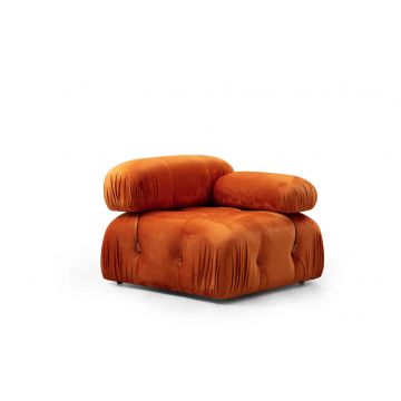 Atelier Del Sofa | 1-Sitz Sofa | Buchenholzrahmen | Orange