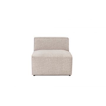 Del Sofa 1-Sitz Sofa: Gestell Hainbuche, Leinenstoff, Farbe Mokka