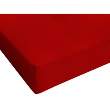 Spannbettlaken Jersey rot 80/90/100x200cm