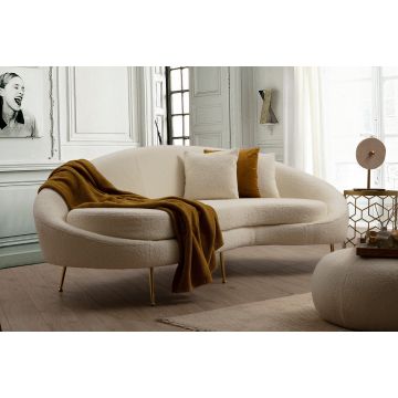 Atelier Del Sofa 3-Sitzer-Sofa | Buche/Spanplatte | Polyesterstoff | 255x85x120 cm