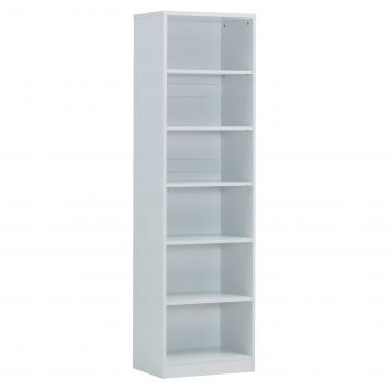 Bücherregal Spacio 55cm mit 5 Fachböden - weiß