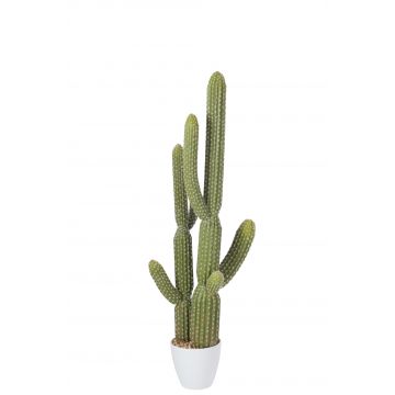 Kaktus+topf plastik grün/melamin weiß large
