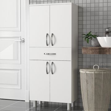 Wooden Art Bathroom Cabinet | 18mm Dicke, Weiß