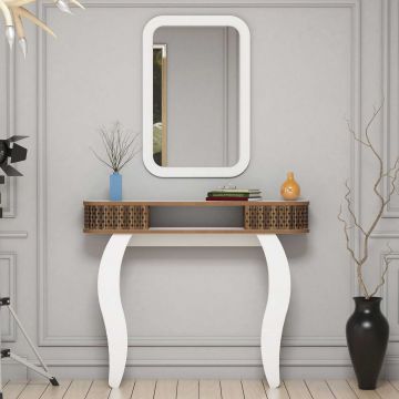 Woody Fashion Melamin-Sideboard | 105x85x30 cm | Weiß