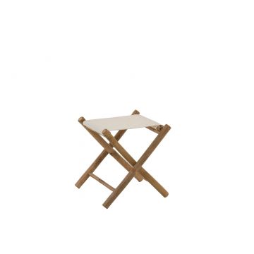 Stuhl biegsam bambus/textil naturell/weiß