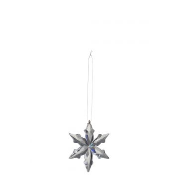 Hanger snowflake glass clear